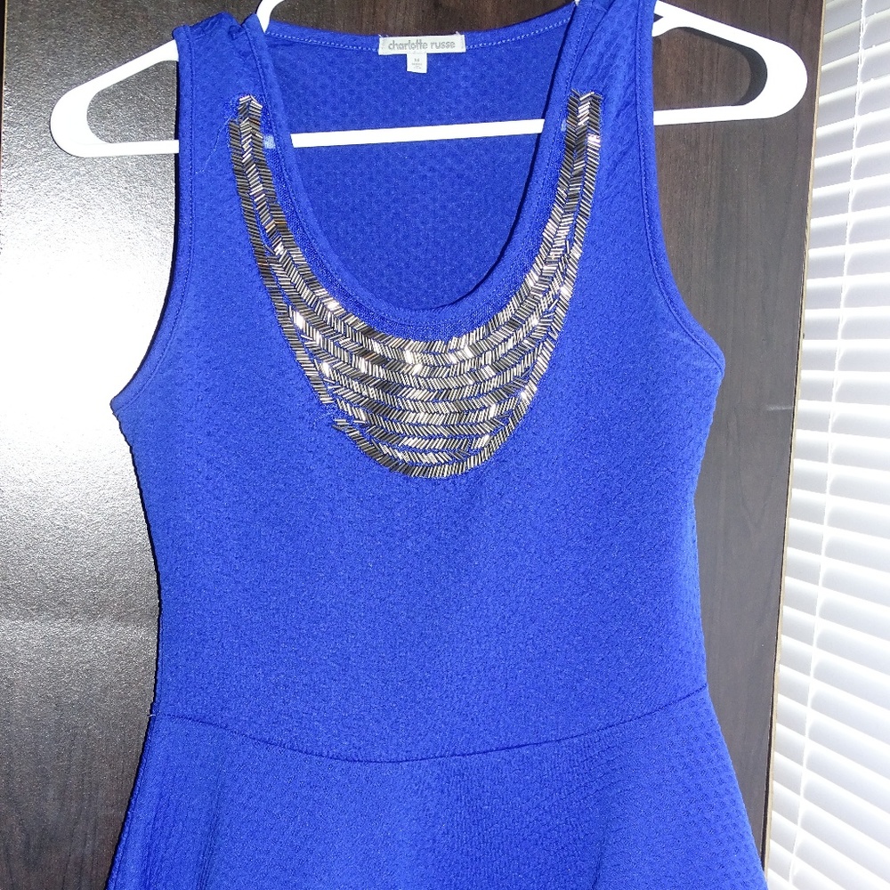 Blue Tank Top Blouse